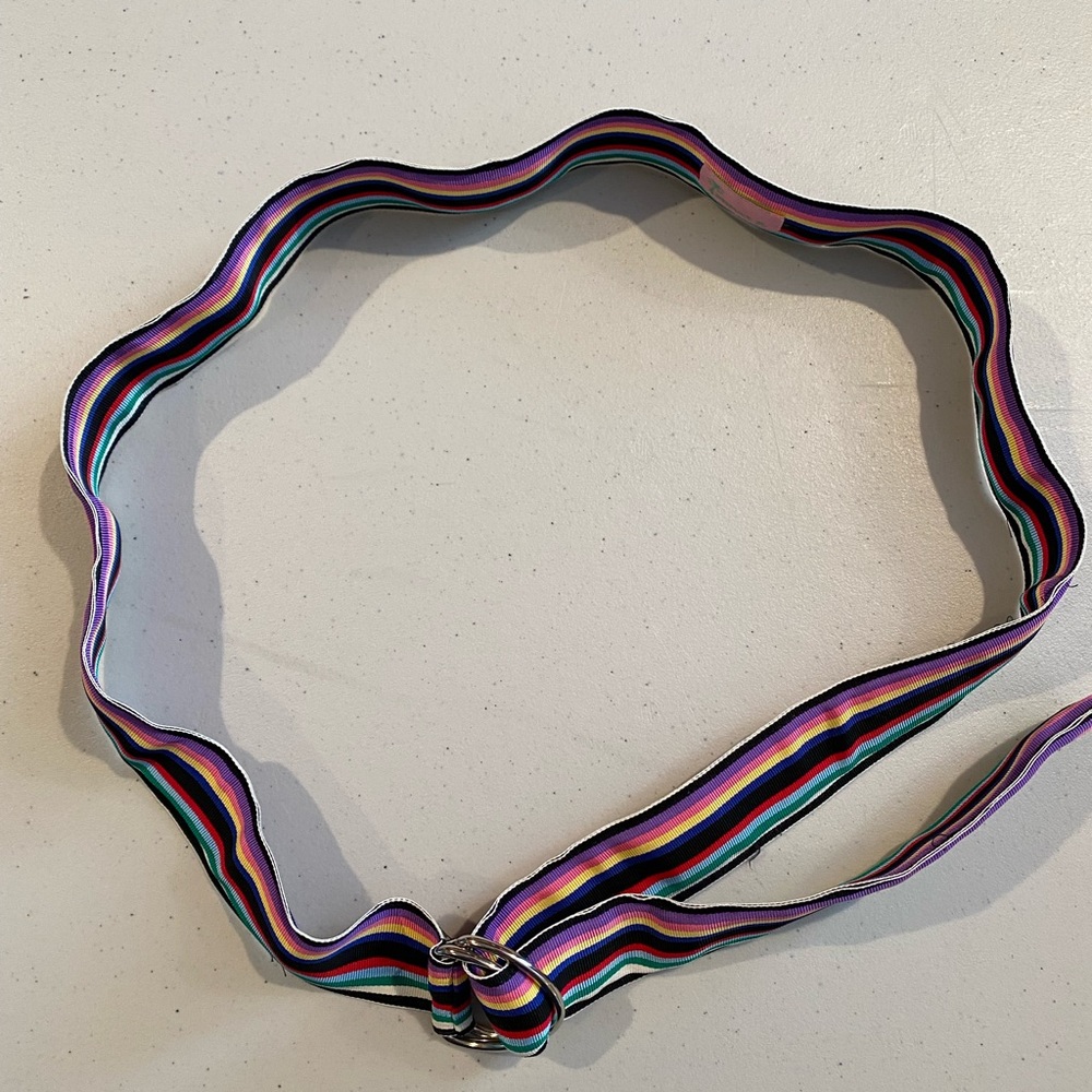 Molly B striped grosgrain belt